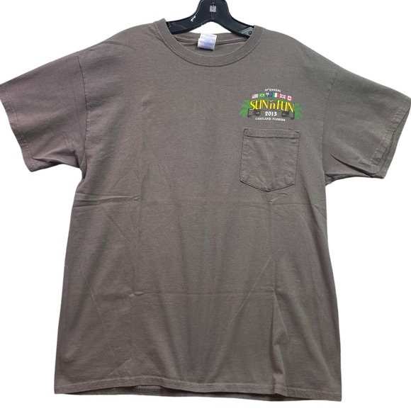 Aviation Shirt Mens Large Florida Fly-in Expo Airplane Flying Spell Out Everyday - Picture 2 of 8